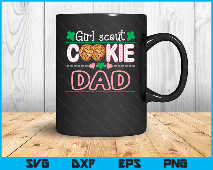 Scout For Girls Cookie Dad Funny Scouting Family Matching SVG PNG Digital Printable Files