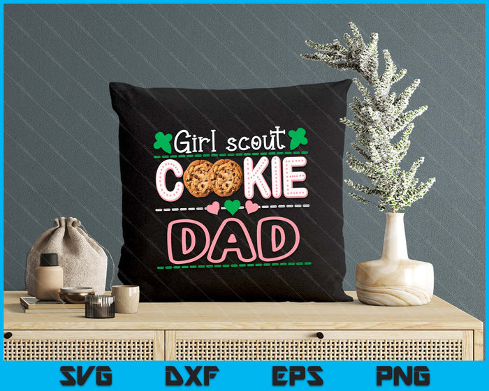 Scout For Girls Cookie Dad Funny Scouting Family Matching SVG PNG Digital Printable Files