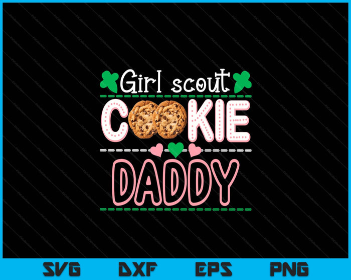 Scout For Girls Cookie Daddy Funny Scouting Family Matching SVG PNG Digital Printable Files