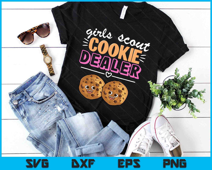 Scout For Girls Cookie Dealer Women Funny Cookie Sellers SVG PNG Digital Printable Files