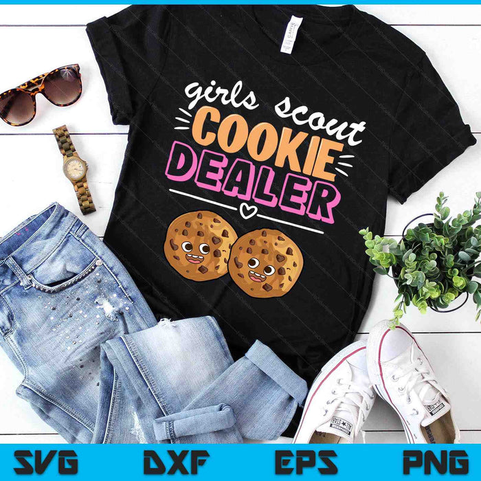 Scout For Girls Cookie Dealer Women Funny Cookie Sellers SVG PNG Digital Printable Files