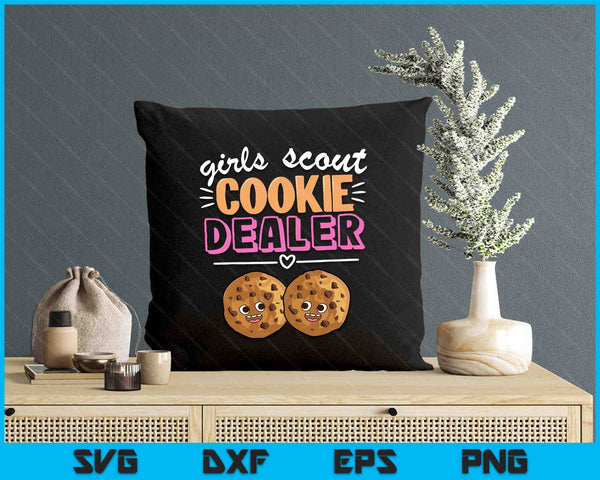 Scout For Girls Cookie Dealer Women Funny Cookie Sellers SVG PNG Digital Printable Files