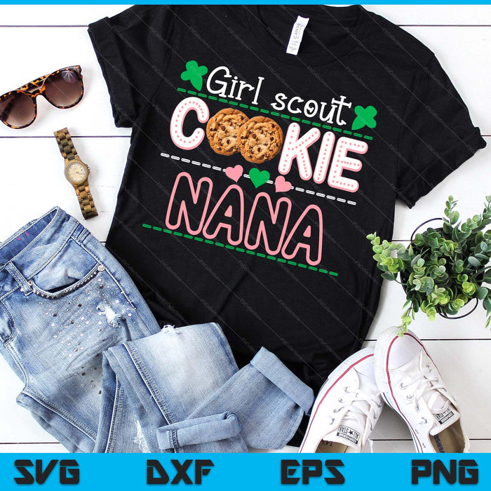 Scout For Girls Cookie Nana Funny Scouting Family Matching SVG PNG Digital Printable Files