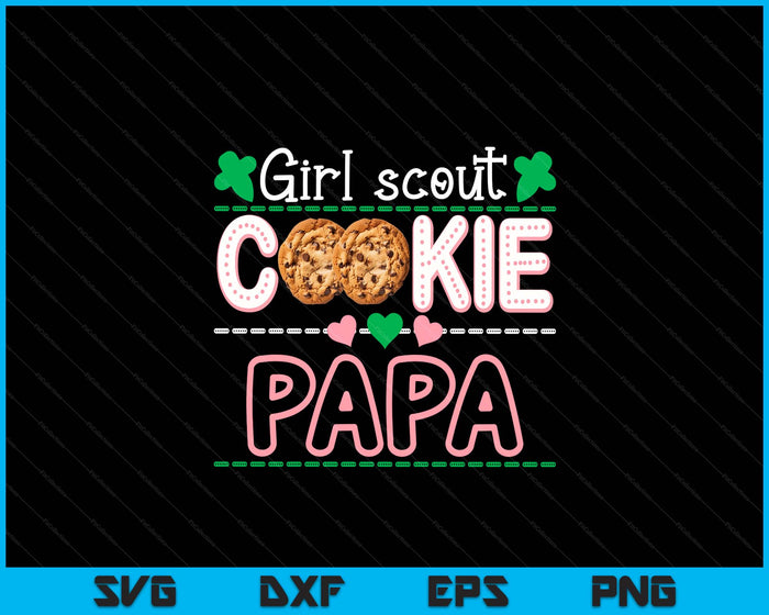 Scout For Girls Cookie Papa Funny Scouting Family Matching SVG PNG Digital Printable Files