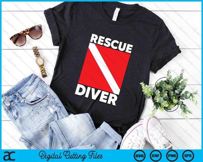 Scuba Divers Certified Rescue Diver SVG PNG Digital Printable Files