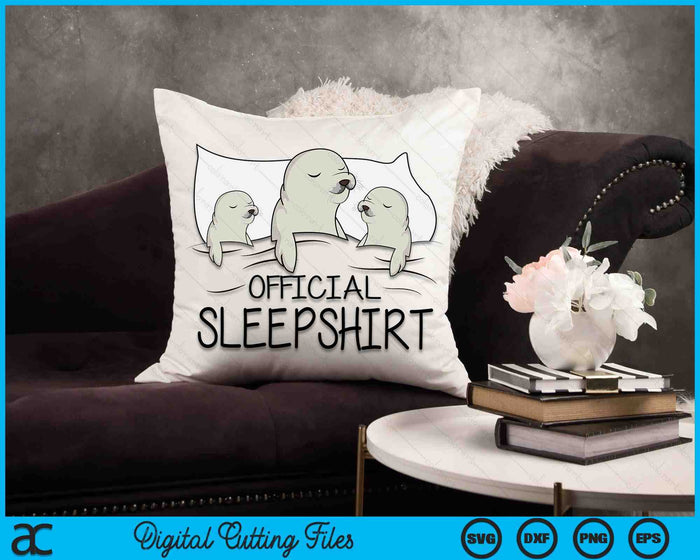 Seal Sea Lion Official Sleepshirt SVG PNG Digital Cutting Files