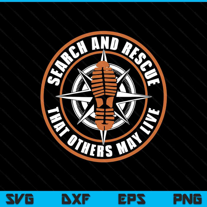 Search and rescue team SAR emergency response SVG cut file