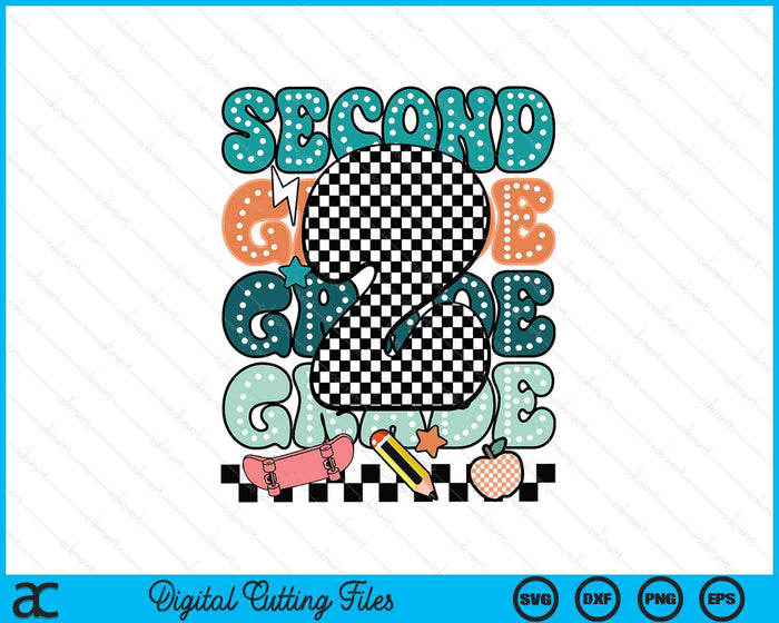 Second Grade Back To School For Boys SVG PNG Digital Printable Files