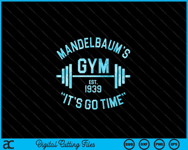 Seinfeld Mandelbaum's Gym SVG PNG snijden afdrukbare bestanden