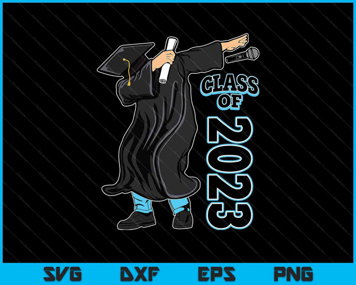 Regalos de graduación de último año para él Clase de 2023 Escuela secundaria SVG PNG Cortar archivos imprimibles
