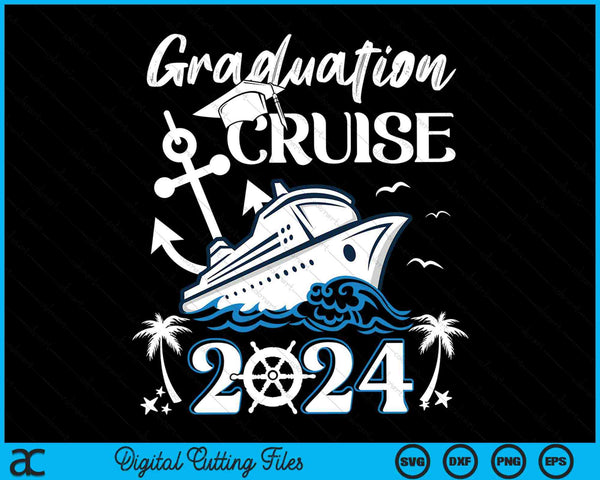 Senior afstudeerreis Cruise 2024 Ship Party SVG PNG digitale snijbestanden