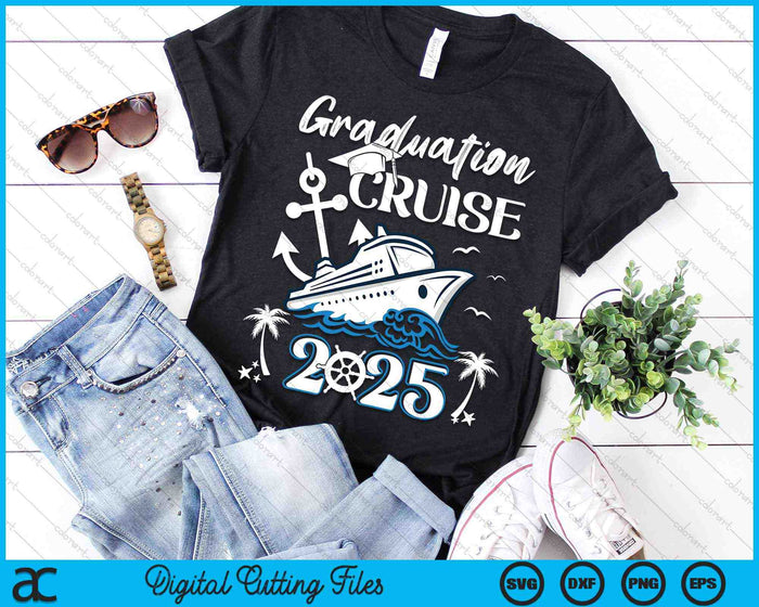 Senior afstudeerreis Cruise 2025 Ship Party SVG PNG digitale snijbestanden