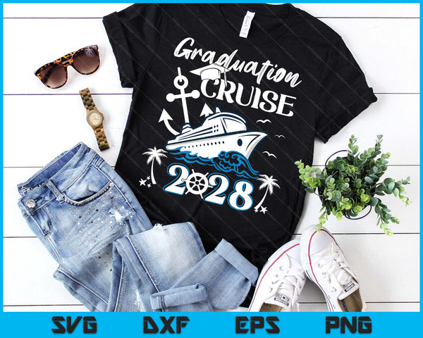 Senior Graduation Trip Cruise 2028 Ship Party SVG PNG Digital Printable Files