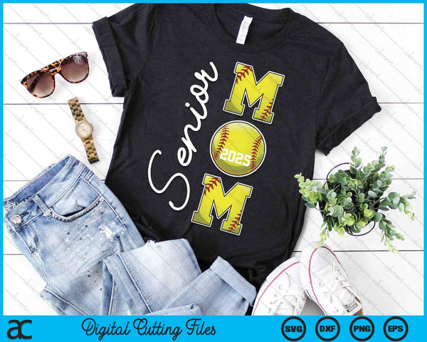 Senior Mom 2025 Softball Mommy Class Of 2025 Graduation SVG PNG Digital Printable Files