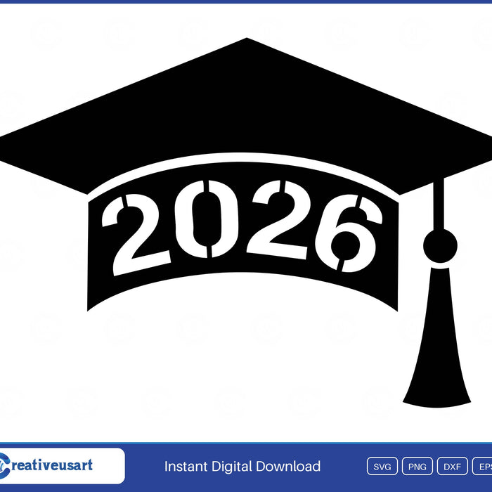 Senior Class Graduate 2026 cap SVG design