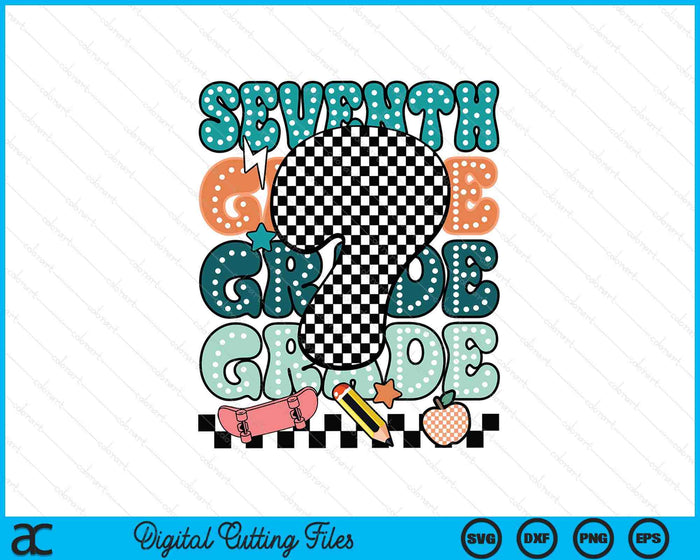 Seventh Grade Back To School For Boys SVG PNG Digital Printable Files