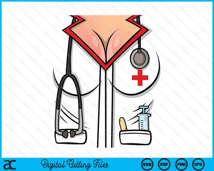 Sexy Nurse Halloween Costume SVG PNG Digital Printable Files