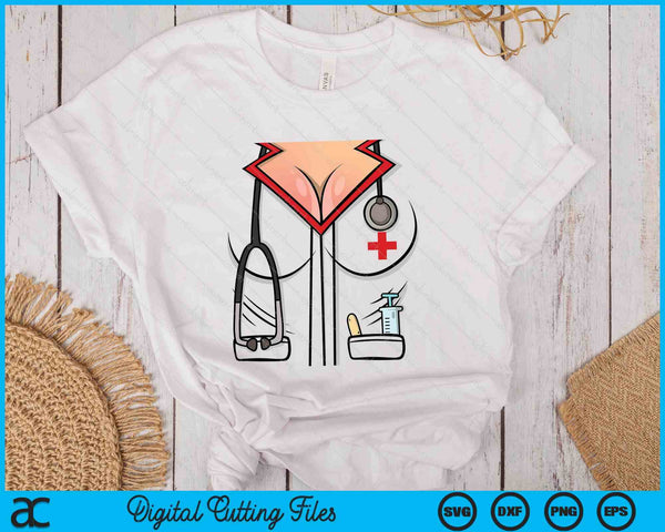 Sexy Nurse Halloween Costume SVG PNG Digital Printable Files