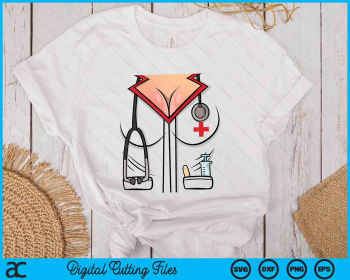 Sexy Nurse Halloween Costume SVG PNG Digital Printable Files