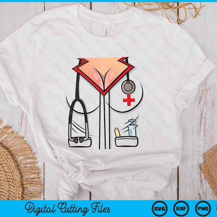 Sexy Nurse Halloween Costume SVG PNG Digital Printable Files