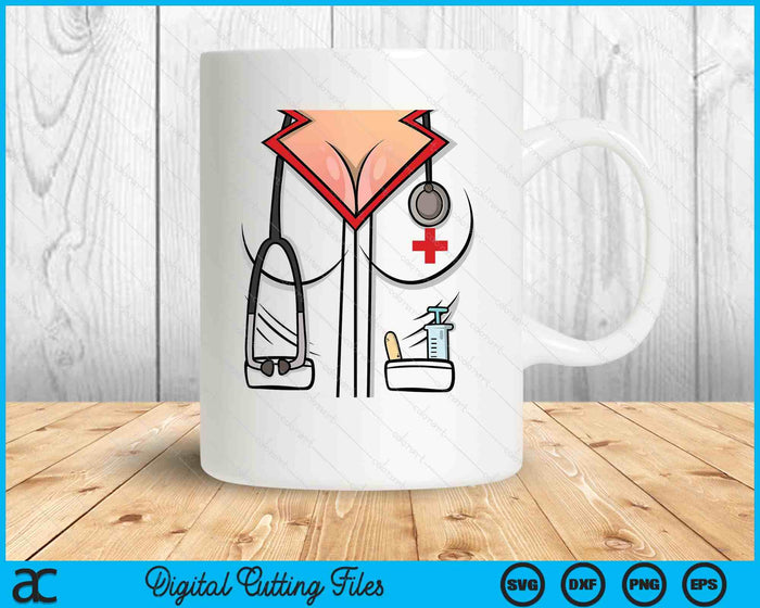 Sexy Nurse Halloween Costume SVG PNG Digital Printable Files