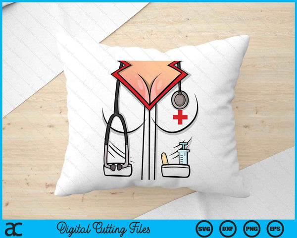Sexy Nurse Halloween Costume SVG PNG Digital Printable Files