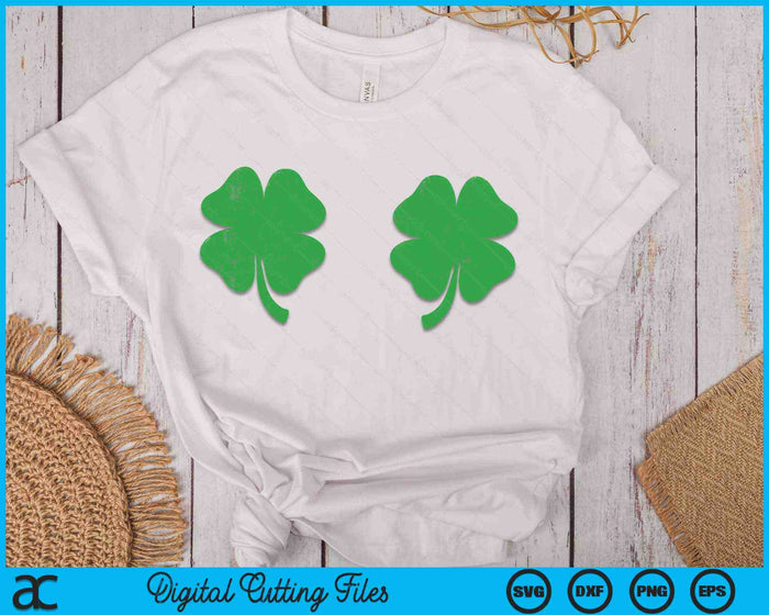 Shamrock Boobs Irish Boobies St Patricks Day SVG PNG Digital Cutting Files