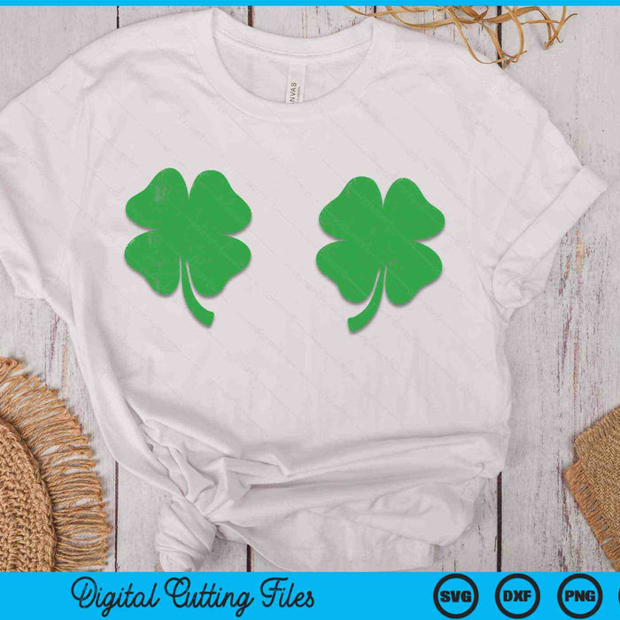 Shamrock Boobs Irish Boobies St Patricks Day SVG PNG Digital Cutting Files