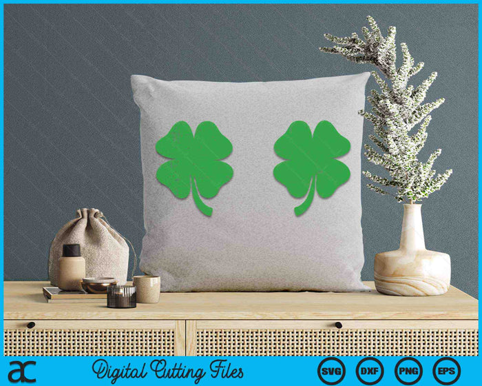 Shamrock Boobs Irish Boobies St Patricks Day SVG PNG Digital Cutting Files