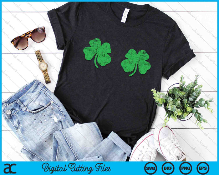 Shamrock Boobs Ierse St Patricks Day SVG PNG digitale afdrukbare bestanden