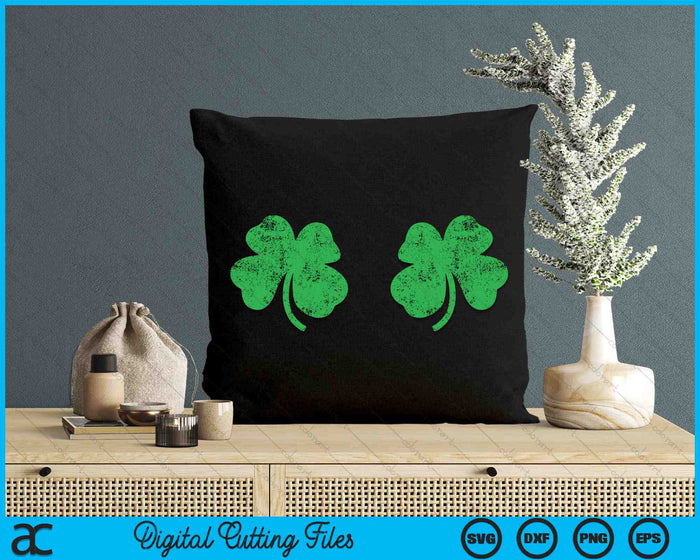 Shamrock Boobs Irish St Patricks Day SVG PNG Digital Printable Files