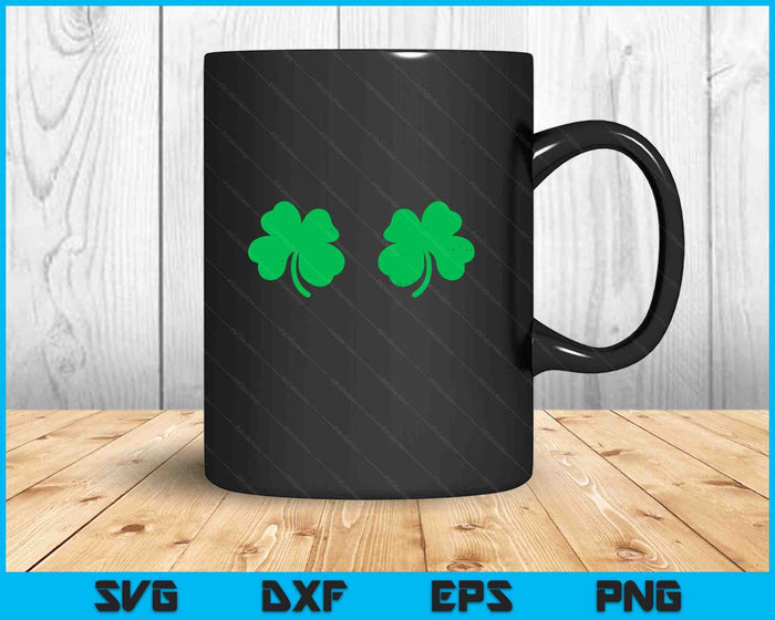 Shamrock Boobs Shirt Irish Boobies St Patricks Day SVG PNG Digital Printable Files