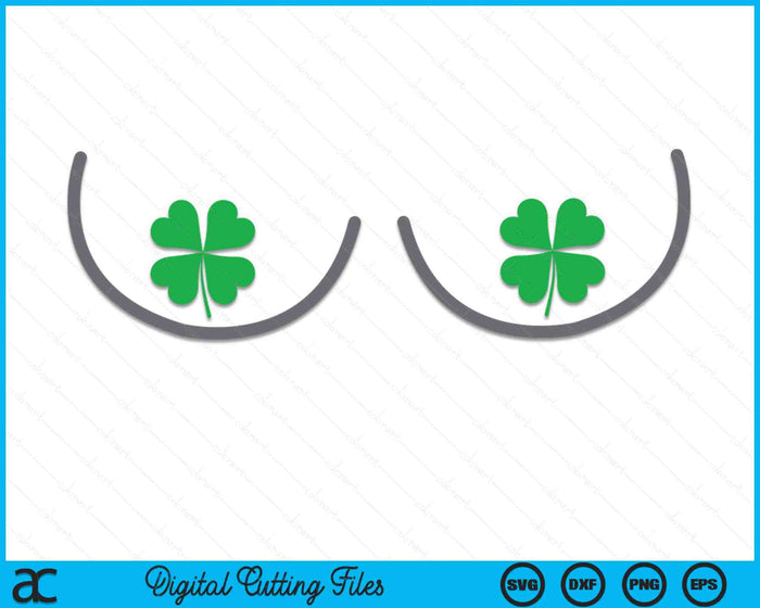 Shamrocks Boobs St Patricks Day SVG PNG Digital Printable Files