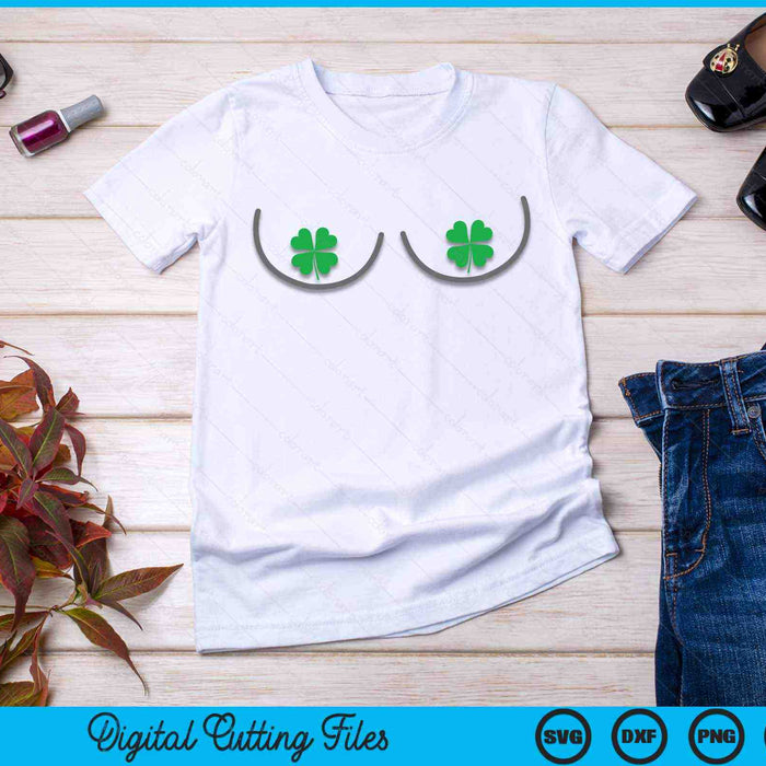 Shamrocks Boobs St Patricks Day SVG PNG Digital Printable Files