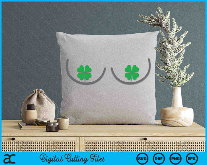 Shamrocks Boobs St Patricks Day SVG PNG Digital Printable Files