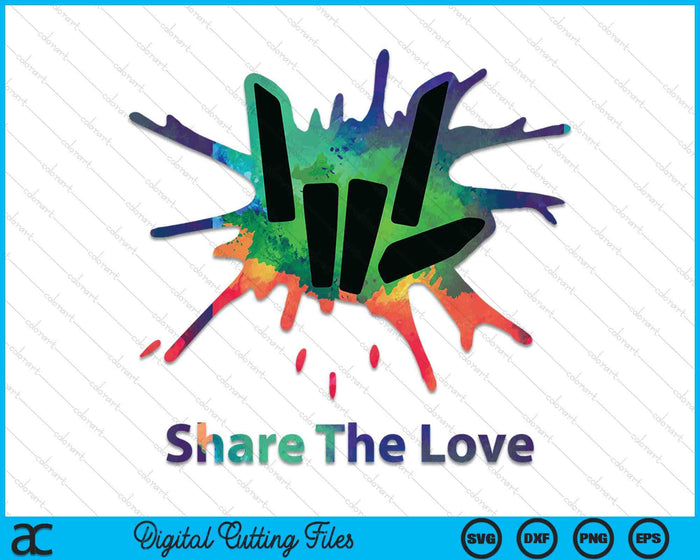 Share Love For Kids And Young SVG PNG Digital Printable Files