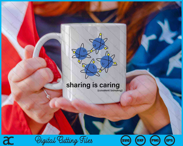 Sharing Is Caring Cute Chemistry Chemist SVG PNG Digital Cutting Files