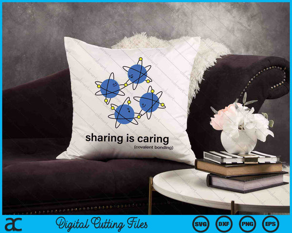 Sharing Is Caring Cute Chemistry Chemist SVG PNG Digital Cutting Files