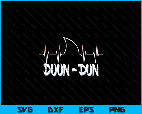 Shark Heartbeat Week Duun Dun SVG PNG Digital Printable Files
