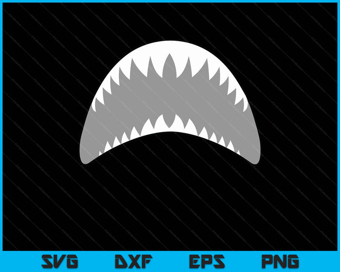 Shark Mouth Jaw Lazy Easy Costume For Halloween Party SVG PNG Digital Printable Files