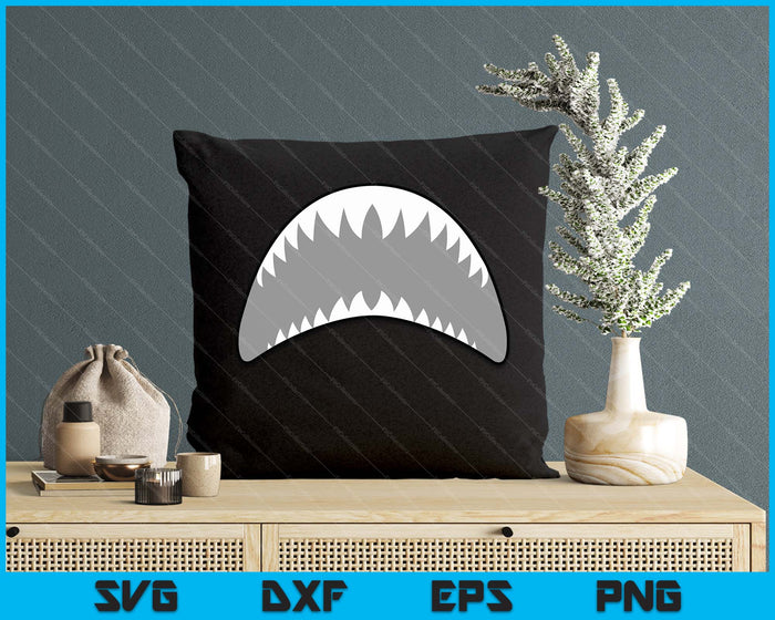 Shark Mouth Jaw Lazy Easy Costume For Halloween Party SVG PNG Digital Printable Files