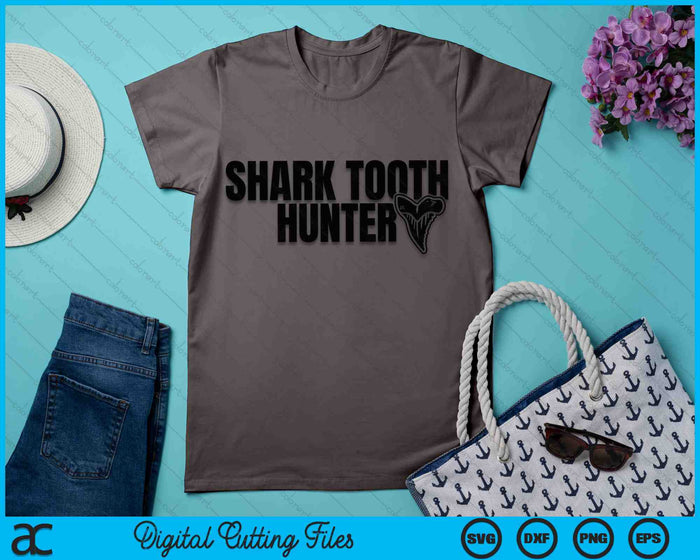 Shark Teeth Hunter Shark Paleontology Tooth Hunting SVG PNG Digital Cutting Files