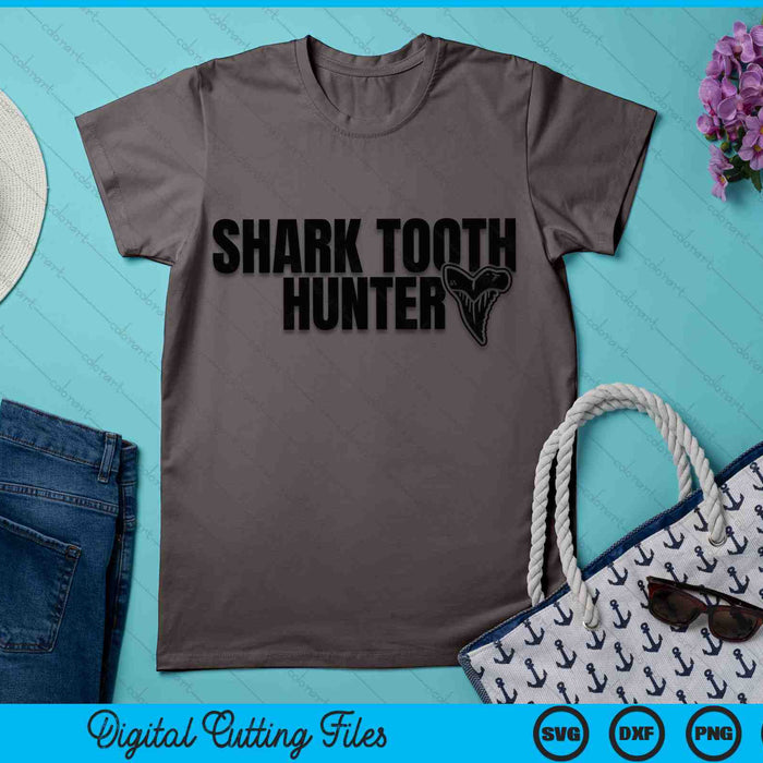 Shark Teeth Hunter Shark Paleontology Tooth Hunting SVG PNG Digital Cutting Files