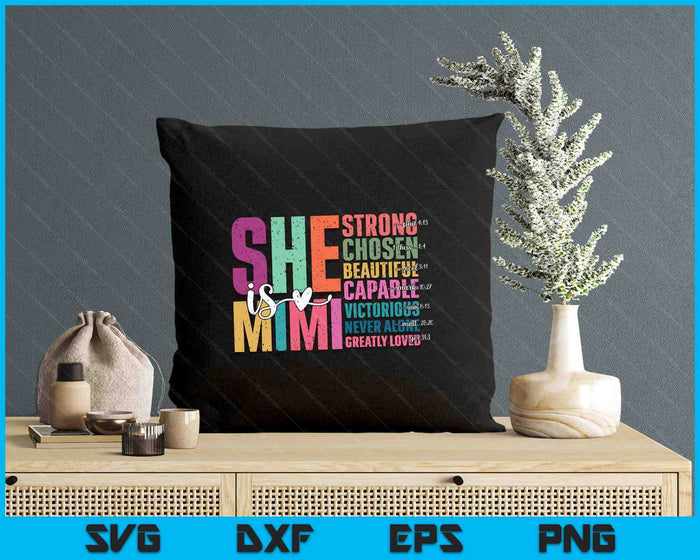 She Is Gigi Christian Mother's Day Present  SVG PNG Digital Cutting Files