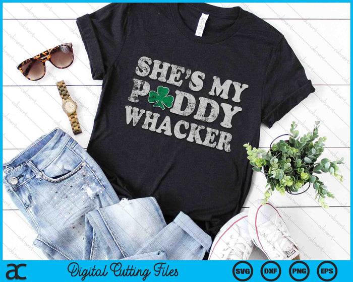 She's My Paddy Whacker Couples St Patricks Day SVG PNG Digital Printable Files