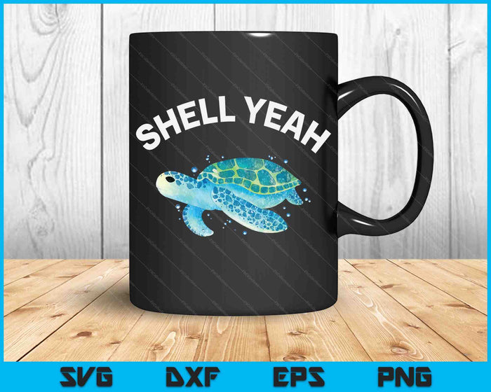 Shell Ja schattige schildpad & zeeschildpad minnaar SVG PNG digitale snijbestanden