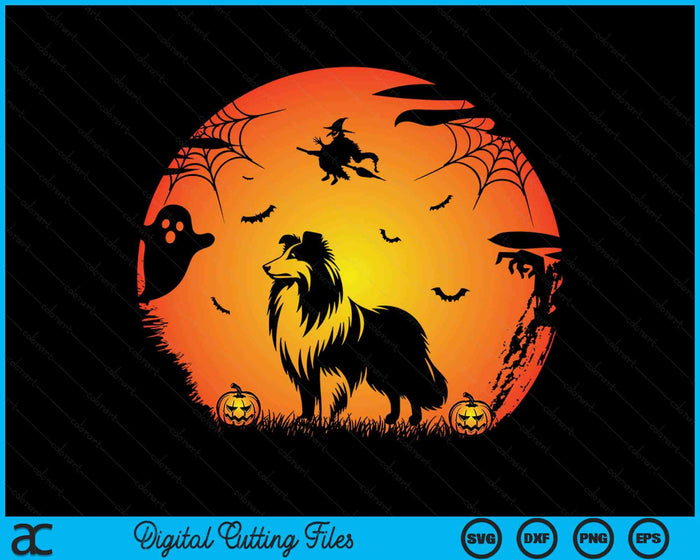 Sheltie dog Funny Halloween SVG PNG Digital Cutting File