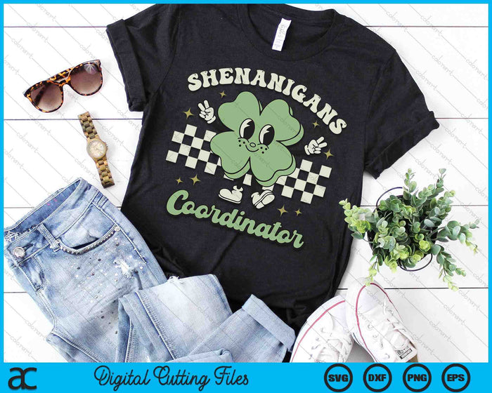 Shenanigans Coordinator St Patricks Day Retro SVG PNG Digital Printable Files