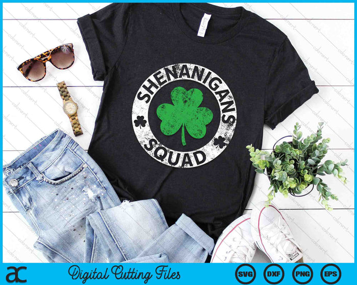 Shenanigans Squad Funny St. Patrick's Day SVG PNG Digital Printable Files