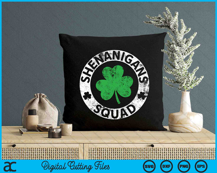 Shenanigans Squad Funny St. Patrick's Day SVG PNG Digital Printable Files